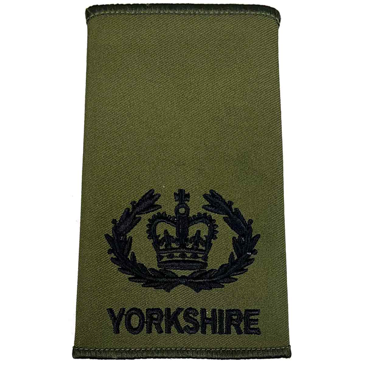 Yorkshire Regiment Olive Green Rank Slides (Pair) - Image 8